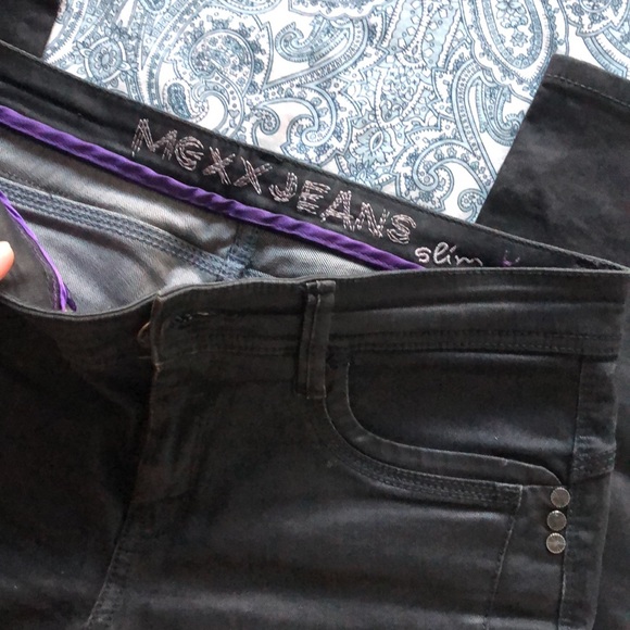 MEXX Slim Jeans, black, slightly shiny stylish - Picture 6 of 7